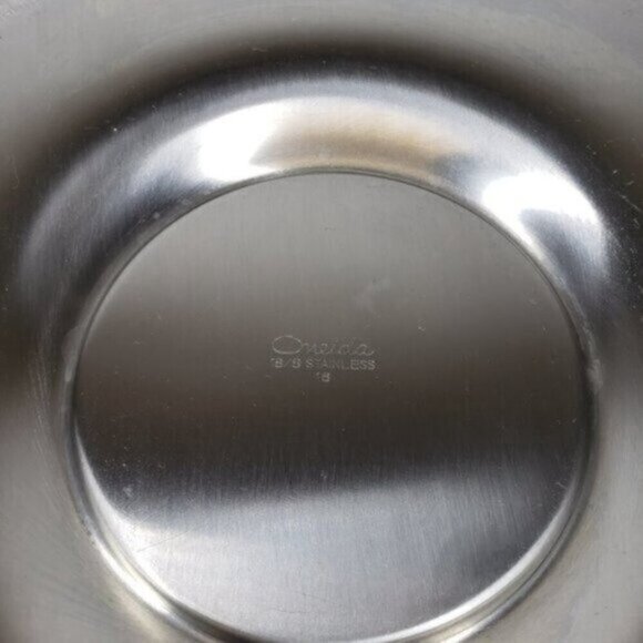 Oneida Stainless Chip and Dip Platter Bowl Simple Classic Party Celebrat… - Picture 9 of 13